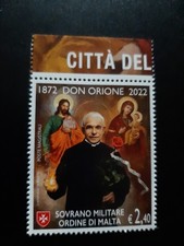 SMOM 2022 EMISSIONE CONGIUNTA ITALIA VATICANO ARGENTINA FRANCOBOLLO LUIGI ORIONE