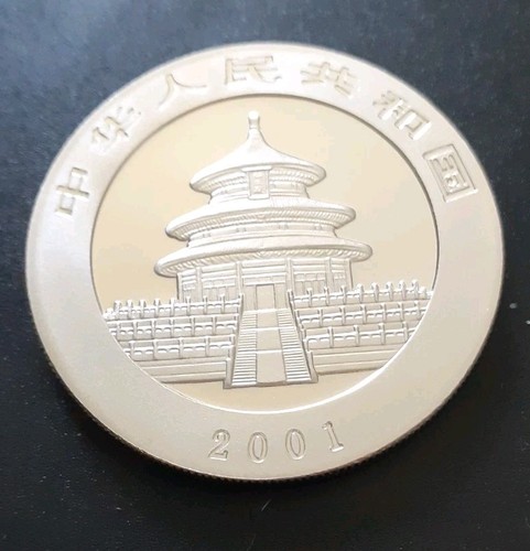 Cina yuan oncia 2001 panda - cina, yuan/oncia