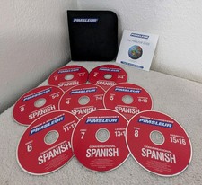 Pimsleur Conversational Spanish 8 CDs Discs Lessons 1-16 Simon And Schuster