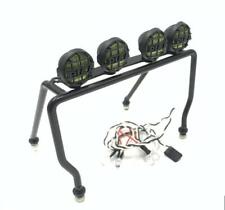 Secchio gabbia a rulli in metallo 4 luci LED per cingolato 1/10 RC assiale SCX10 D90 Tamiya