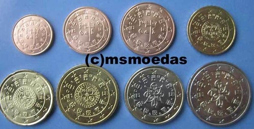 Portogallo euro monete 2003 - 8,