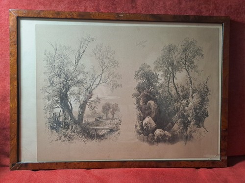 Disegno antico lapis su - antico.,