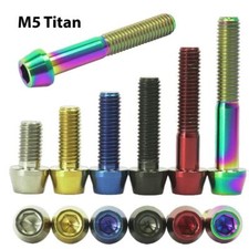 Vite Titanio M5 DIN912 Conica Bici Tuning Esagonale Interna MTB Road TI Bolt