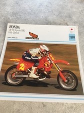 Honda CR500 Japauto HRC Eddy Lawson 1989 CR 500  Carte moto Collection Atlas