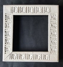 Vecchia Cornice Sarda Legno intagliata x Mattonella Ceramica 20x20 Sardegna