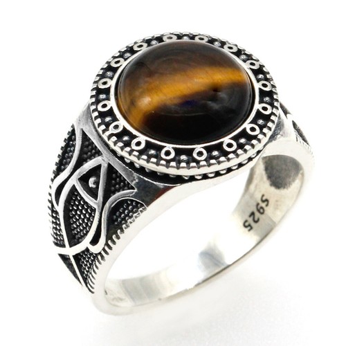 Anello uomo argento - argento, pietra