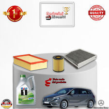 KIT TAGLIANDO 3 FILTRI E OLIO MERCEDES CLASSE B180 CDI W246 80KW 109CV 2012 ->