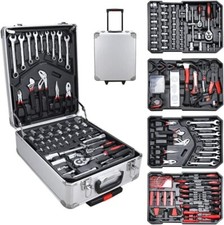 TROLLEY CASSETTA VALIGETTA ATTREZZI PORTA UTENSILI DA LAVORO COMPLETA DI 187PZ