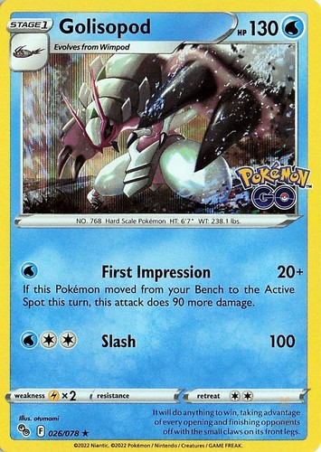 Golisopod 026 078 holo - holo, pokemon