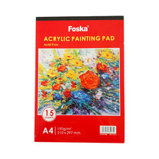 Blocco pittura acrilico aperto