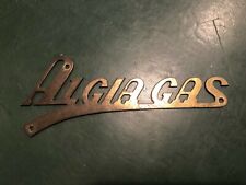 STEMMA LOGO SCRITTA EMBLEMA TARGHETTA- ALGIA GAS vintage epoca collezione cucine