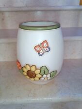 THUN - C2293H90 Linea Country - Vaso Fiori da Interno, Ceramica, Bianco con Fior