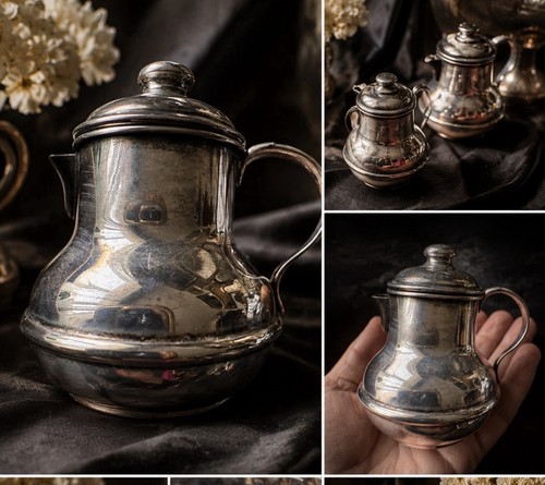Teiera caffettiera argento - e,