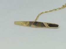 Fermacravatta usato in oro giallo rosa bianco satinato e lucido  18 kt grammi 5