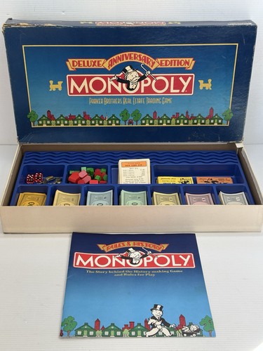 Monopoly deluxe 1985 vintage - deluxe,