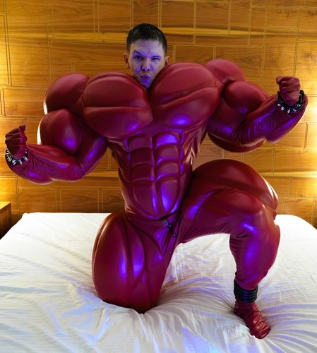 Tuta muscolare extra cosplay - tuta,