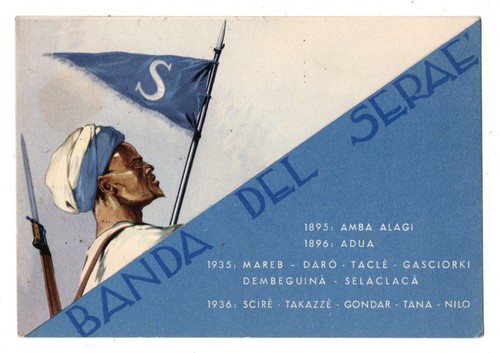 Cartolina militare banda del - militare,