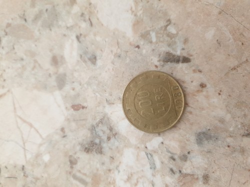Moneta 200 lire - moneta,