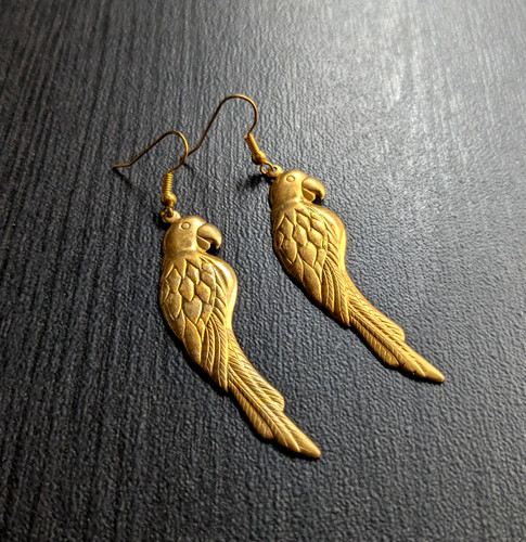Orecchini pappagallo vintage