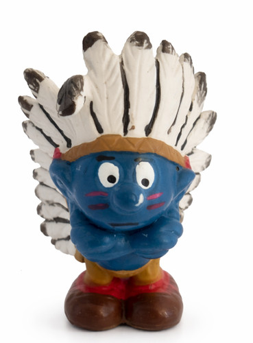 Vintage chief smurf - chief, headdress