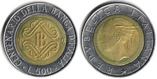 Italia 500 lire, 1993 - 1°