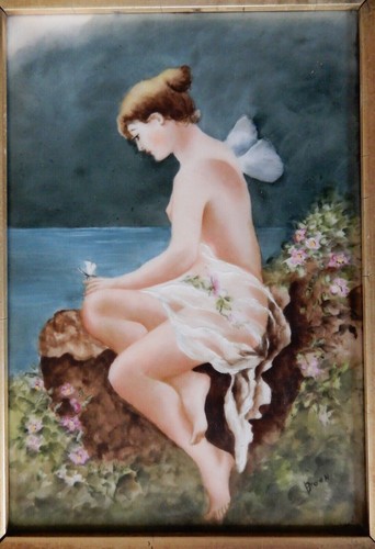Antica targa psiche - targa, di