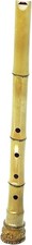 Shakuhachi Flauto Giapponese 1.8尺 D Chiave YAMAMOTO Bambù Fatto a Mano Nuovo con Borsa F/S
