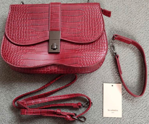 Borsa pelle rossa - in,