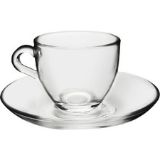 Vassoio COVO 24.7 + Set di 6 tazzine da caffè in vetro con piattini