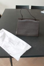 Borsa in vera pelle testa di moro Alpha Studio