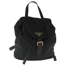 Zaino PRADA nylon verde oro