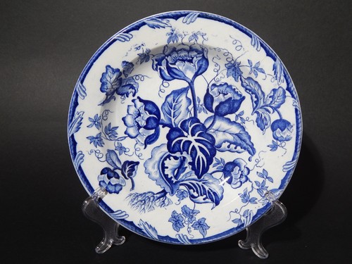 Antico piatto ninfee ceramica - piatto,