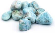 LARIMAR pietre dure minerali LEVIGATA burattata  cristalloterapia