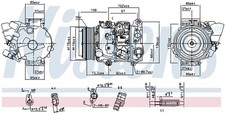 NISSENS 890142 Compressore