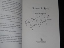 Libro firmato Ron Koertge 2002 Stoner & Spaz copertina morbida