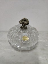 Vaso contenitore porta confetti caramelle bon bon in cristallo bohemia Vintage