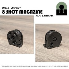 2 pcs .177 / 4.5mm Magazine Diana Bandit, Stormrider, Chaser, Airbug and Artemis