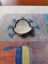 Patch Moncler Bianco Tessuto Ricamato A Mano 