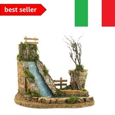 Cascata con Laghetto per Presepe, Linea Natale Bertoni, Legno, Multicolore, 2...
