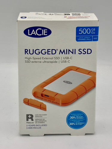 Lacie 500gb ssd rugged mini - lacie,