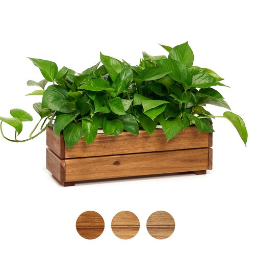 Fioriera legno x 6 - 17”, 6”