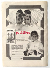 Pubblicita' Sebino Bambola Patatina Mezzo Metro Old Advertising Werbung 1969(T6)