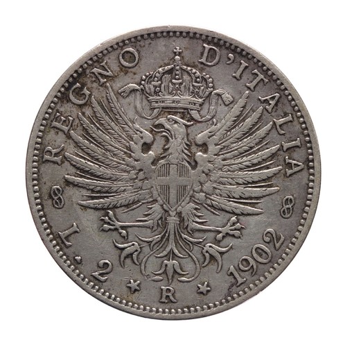 Regno italia 2 lire - d'italia,