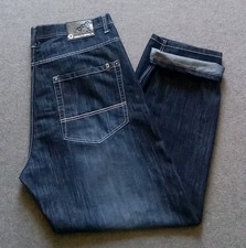 Jeans vintage South Pole uomo 43x32 larghi Y2K hip hop anni 2000 skate lavaggio scuro usato in ottime condizioni