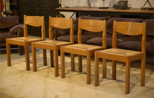 Ensemble chaises en orme - ensemble, 4
