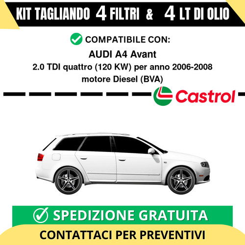 Tagliando per audi avant - a4,