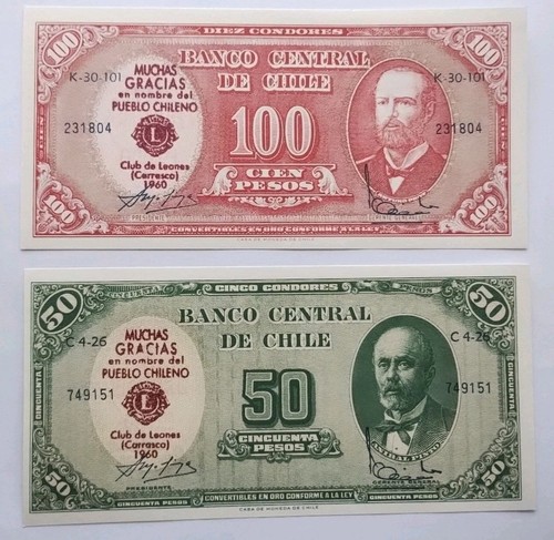 Chile 100 pesos 1960 - pesos, club