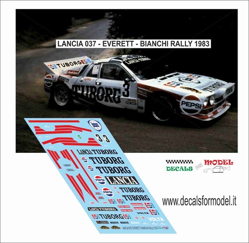 Decals lancia 037 tuborg - decals,