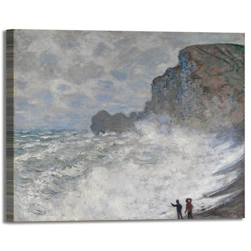 Monet maltempo etretat - a,