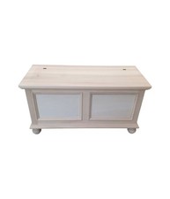 Cassapanca legno grezza - in,